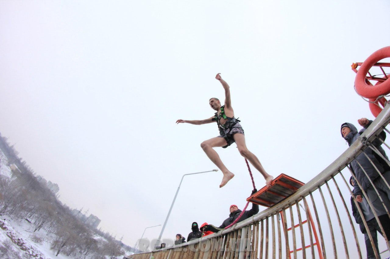 Арочный мост Запорожье, rope jumping джампинг в украине